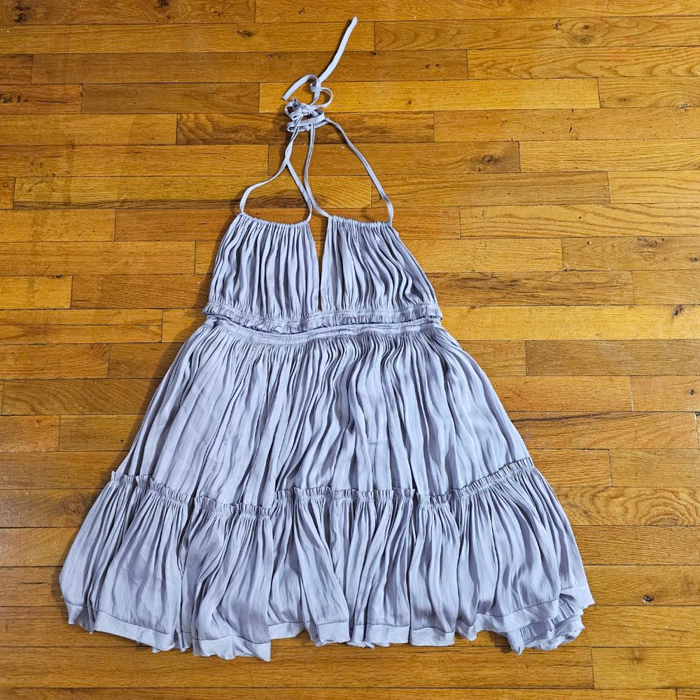 RESET by Jane Billie Strappy Satin Mini Dress Large